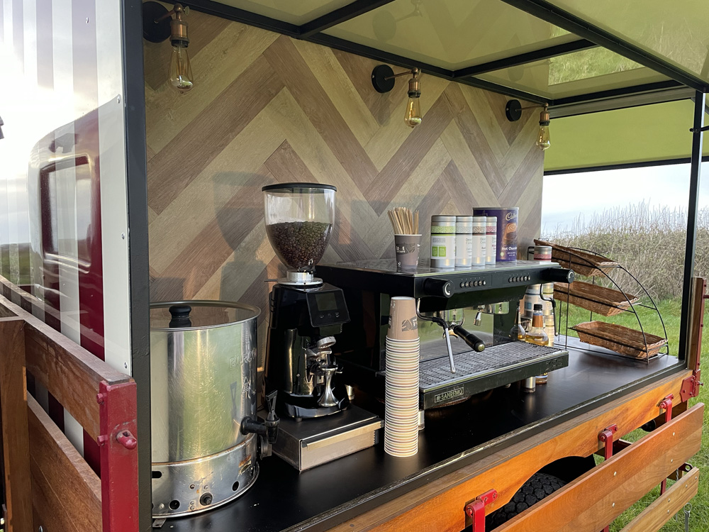 Side view of the Ford AA coffee truck